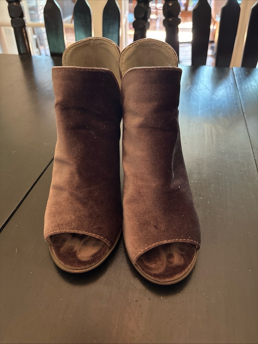 Steve Madden Brown Suede Open-Toe Mules